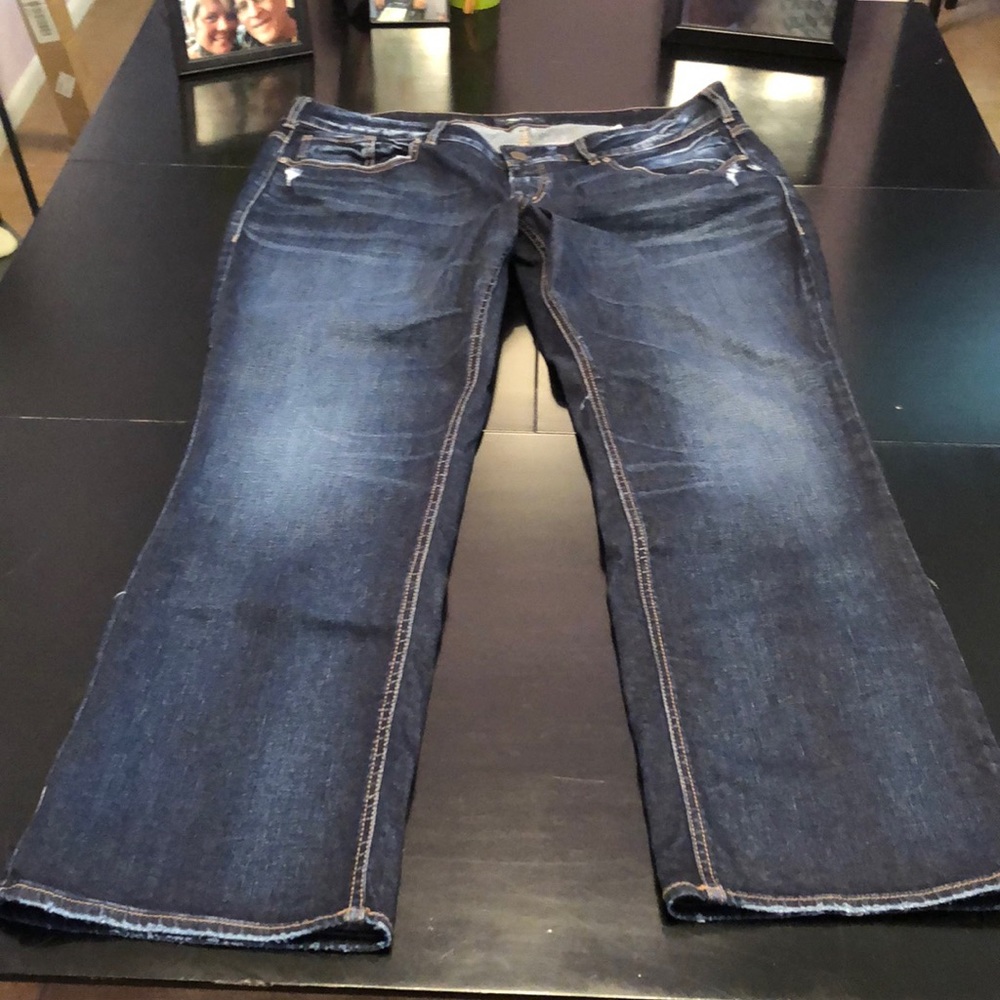 EUC SILVER PLUS SIZE JEANS SIZE 18/31